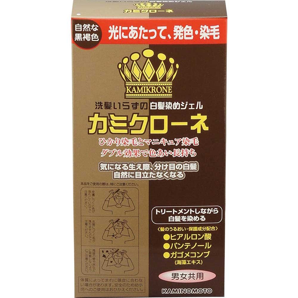 カミクローネ ダークブラウン 無香料 80mL 洗い流さないヘアマニキュア 白髪染め 加美乃素