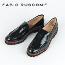 【再入荷】レディース 靴 ローファー ファビオルスコーニ fabiorusconi F01620 モカシューズ ローファー モカスリッポンシューズ ブラック コンビ ブラック 本革 レザー 革 足に馴染む 歩きやすい 痛くない デイリー 仕事 オフィス 通勤 フォーマル