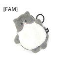 (30%OFF)マスコット ポーチ FAM15010 猫ポーチ ぶら下がりマスコット ふわふわ もふもふ バッグチャーム キーホルダー レディース キッズ プレ...