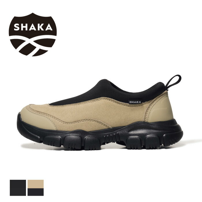 シャカ SHAKA SK-256 スリッポン TREK SLIP ON MOC AT メンズ レディース ユニセックス ショートブーツ トレック スリップオン モック アウトドア キャンプ スエード調 撥水 防汚 雨 雪 黒 ブラック ベージュ きれいめ