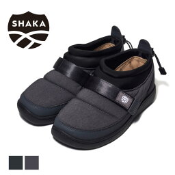 【在庫限定セール】【2023 秋冬】シャカ SHAKA SK-259 中綿 スリッポン SCHLAF SLIP ON MOC メンズ レディース ユニセックス ドローコード ブーツ 中綿シューズ モックシューズシュラフスリッポンモック アウトドア キャンプ 幅広 軽量 撥水 黒 ブラック チャコール