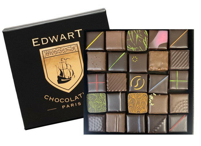 エドワート EDWART パリ 直輸入 ボンボンショコラ 2026 【25個入り】 フランス直輸入 チョコレート ホワイトデー ギフト 高級 フランス 輸入 チ...