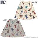 【20%off SALE】【BIT'Z ビッツ】B406043◇セサミストリート総柄長袖Tシャツ◇1枚で着ても、重ね着で柄をチラ見せしてもオシャレ！色々なコーデに！【ベビー＆キッズ服】◎メール便可