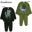 【50%off SALE】【F.O.KIDS エフオーキッズ】R458031◇恐竜柄パジャマ◇大きいアロサウルスプリントがカッコよくて嬉しい!人気の恐竜デザイン...