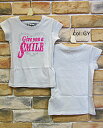 【70％off SALE】【F.O.KIDS エフオーキッズ】◇キラキラハートでオシャレに♪Give you a SMILE・Tシャツ☆【ベビー＆キッズ服】メール便可