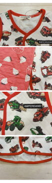 【50％off SALE】【ampersand アンパサンド】L515016☆2柄　スリーパーベスト♪やわらかい🚙キルト素材✨【ベビー＆キッズ服】◎メール便可