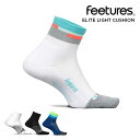 【3000円以上送料無料】フィーチャーズ/Feetures ELITE LIGHT CUSHION QUARTER ランニングソックス[靴下 ソックス レッグウェア メンズ レディース あしくび丈 スポーツ アスリート フィット 快適 アメリカ]