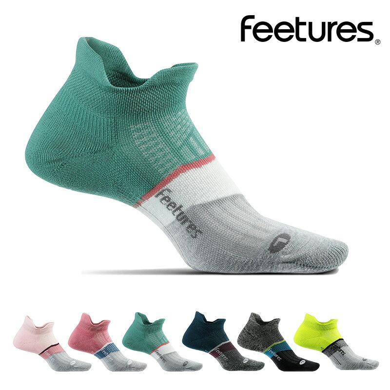 【3000円以上送料無料】フィーチャーズ/Feetures ELITE LIGHT CUSHION NO SHOW TAB ランニングソックス[靴下 ソックス レッグウェア メンズ レディース アンクル丈 スポーツ アスリート フィット 快適 アメリカ]