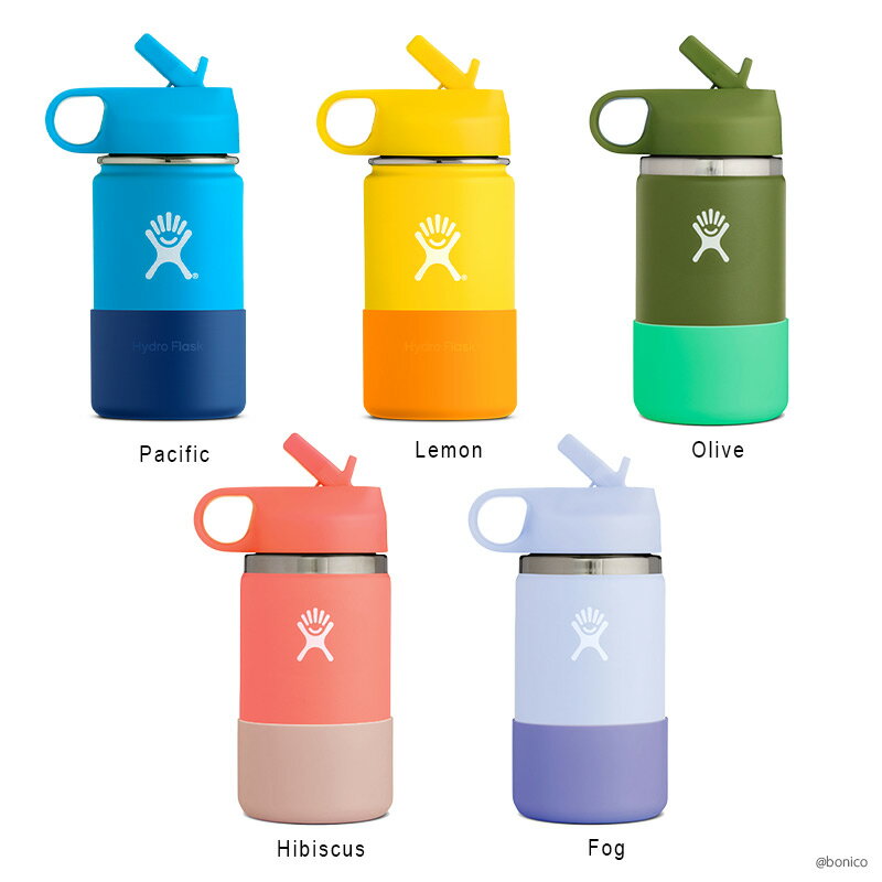 ハイドロフラスク Hydro Flask 12oz Wide Mouth KIDS ステンレスボトル（354ml）[12オンス こども用 子供 キッズ ドリンクボトル 水筒 直飲み 保温 保冷 魔法瓶 二重壁真空断熱技術 ギフト プレゼント ハワイ]【Valentine】格安通販　バレンタイン　人気　ランキング