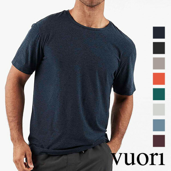 ヴオリ/Vuori STRATO TECH TEE メンズTシャツ【送料無料】[Tシャツ/トレーニングウェア/ジムウェア/スポーツ/ランニング/マラソン/ヨガ/ストレッチ/速乾/防臭/UVカット/UPF/ドライTシャツ/メンズ/男性用]【ボニコの日】