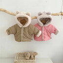 3色 高品質子供服 アウター ベビー キッズ コート ダウンコート ジャケット 可愛い 女の子 男の子 長袖 フード付き ピンク ブルー ブラウン 軽量 おしゃ...