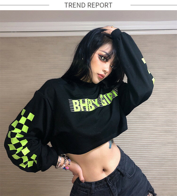 ダンス衣装 大人 トップス 黒 tシャツ へそ出し セクシー 夜店 トレーナー 社交ダンス レディース ヒップホップ ダンス衣装 k-pop 韓国 原宿系 ジャズ衣装 ダンスウェア JAZZ おしゃれ トップス 練習着 普段着用 S M L