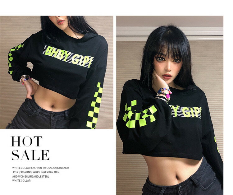 ダンス衣装 大人 トップス 黒 tシャツ へそ出し セクシー 夜店 トレーナー 社交ダンス レディース ヒップホップ ダンス衣装 k-pop 韓国 原宿系 ジャズ衣装 ダンスウェア JAZZ おしゃれ トップス 練習着 普段着用 S M L