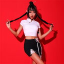 大人 ダンス衣装 セットアップ 韓国 レディース ヒップホップ ダンス衣装 へそ出し セクシー 半袖 トップス スカート 派手 k-pop 原宿系 夜店 DS演...