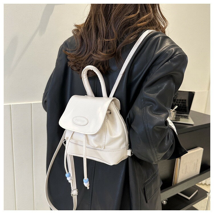 5色！ フラップリュック フェイクレザー PU 可愛い 通学リュック バッグパック オシャレ 女性 レディース 軽量 中学生 高校生 スクールリュック 小学生 遠足 こども 子供 通学 アウトドア 多収納 便利 人気 アウトドア 旅行 bonir77-10014535 ボニール サンプル画像2