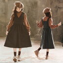 韓国子供服 女の子 サロペット スカート オーバーオール トップス 長袖 インナー 裏ペア 裏起毛 ハイネック 2点セット ワンピース ロング丈 通学 キッズ ...