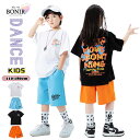 キッズ ダンス 衣装 2点セット Tシャツ ショーツパンツ セットアップ ヒップホップ 男の子 女の子 供服 原宿系 レッスン ダンスウェア ジャッズ ヒップホップ ダンス衣装 派手 ストリート hiphop ステージ衣装 JAZZ レディース メンズ DANCE 110-180cm