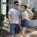 水着 レディース 4点セット メンズ ビーチパンツ 恋人 夫婦 女性 男性 韓国 体型カバー ハワイ 旅行 お洒落 カップル 夏 海 大人気 パッド付き ワイヤー入り水着 ペアルック プール 旅行用 カップル水着 おしゃれ 高級感 温泉 蜜月 新婚 海外旅行 水遊び 着痩せ 20代30代40代