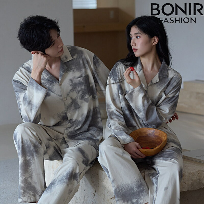 「2着セット」ペアルック パジャマ 春秋 タイダイ染め ペアパジャマ カップル 上下セット ルームウェア ペアお揃い ナイトウェア リラックスウェア 寝間着 セットアップ 寝巻き 部屋着 レディースパジャマ メンズパジャマ 結婚祝い プレゼント 出産祝い
