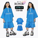 キッズ ダンス衣装 セットアップ トップス ブルー ヒップホップ パンツ ストリートダンス ジュニア 男の子 女の子 韓国 ゆったり ふわふわ ステージ衣装 団体服 演出服 ダンスウェア 派手 大きいサイズ hiphop