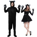 ハロウィン コスプレ 黒猫 レディース ネコ 猫 仮装 レディース ハロウィン衣装 大人用 動物 メンズ キャラクター コスチューム 女性 男性 コスプレ衣装 仮装用 ワンピース イベント パーティー Halloween 舞台 演出服 学園祭 文化祭 万聖節 パーティー プレゼント S M L XL