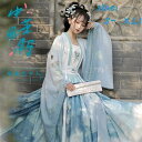 中華ドレス 唐装 漢服 中華服 チャイナ服 レディース 大人 可愛い 漢服ドレス 中国古代服装 ひらひらの振袖 ふんわり 中華 漢風ファッション 礼装 フェアリー風 仙服 コスプレ衣装 華流 ハロウィン コスプレ お姫様 中華古典 仙女 コスチューム