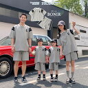 上下セット 親子ペア ポロシャツ 夏服 新作 ジャージ 可愛い セットアップ 半袖 polo tシャツ メンズ 襟付き カジュアル 男女兼用 親子ペアルック お...