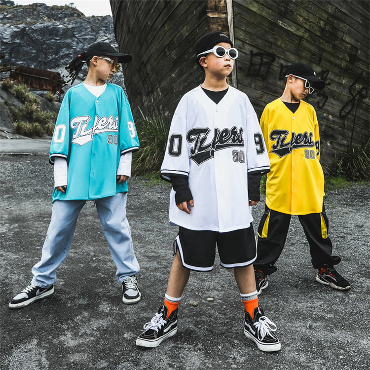 キッズ ダンス 衣装 ヒップホップ BBOY 野球 ダンス衣装 セットアップ KPOP シャツ 子供服 ヒップホップ ダンス衣装 hiphop 女の子 男の子 ダンス ストリート B系 jazz ダンスウェア ジュニア オシャレ 発表会120-180cm