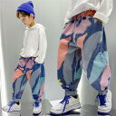 キッズ デニムパンツ ダンス 衣装 カラフル 子供服 ヒップホップ デニム パンツ 女の子 男の子 k-pop カッコイイ ジャズ ヒップホップ 韓国 b系 ストリート 原宿系 レッスン jazz hiphop 120-170cm