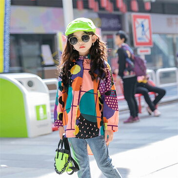 キッズダンス衣装 ヒップホップ 柄シャツ 派手 ゆったり 子供服 ヒップホップ 原宿系 トップス 女の子 男の子 ジャッズ 韓国 boys girls 女の子 男の子 ダンス衣装 ダンスウェア ジャッズ hiphop ゆったり