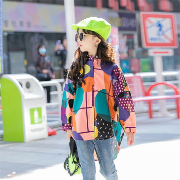 キッズダンス衣装 ヒップホップ 柄シャツ 派手 ゆったり 子供服 ヒップホップ 原宿系 トップス 女の子 男の子 ジャッズ 韓国 boys girls 女の子 男の子 ダンス衣装 ダンスウェア ジャッズ hiphop ゆったり