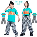ヒップホップ ダンス 衣装 へそ出し 女の子 チアガール 男の子 ヒップホップ チェック 長ズボン ダンス衣装 セットアップ ロングパンツ シャツ トップス ス...