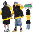 キッズダンス衣装 セットアップ ヒップホップ カッコイイ デニムパンツ ベスト 半袖 シャツ トップス ダンス 衣装 子供服 ストリート B系 派手 レッスン ...