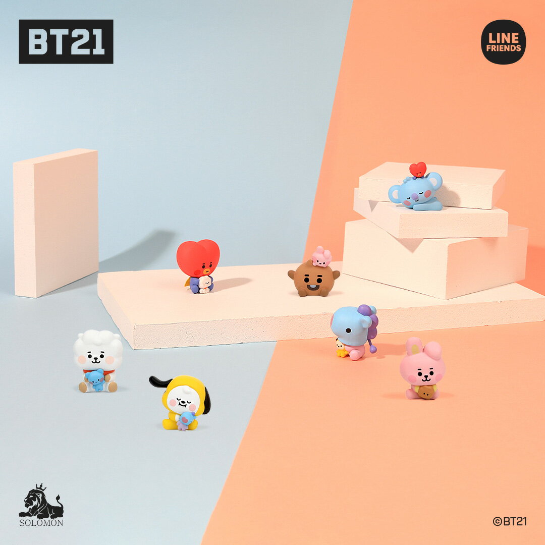 【：スーパーSALE：】ソロモン商事 【BT21 モニターフィギュア ver.3 MY LITTLE BUDDY】MONITOR FIGURE BT21 BABY ディスプレイ マスコット 卓上 かわいい 公式 2/10 KOYA RJ SHOOKY MANG CHIMMY TATA COOKY 50 OFFセール 70 OFFセール ワンコイン