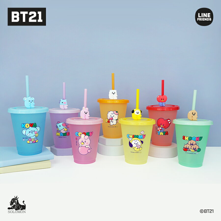 【：50 OFF SALE：】ソロモン商事【BT21 タンブラー(カラーチェンジ)】TUMBLER【お一人様 4個限り】公式 KOYA RJ SHOOKY MANG CHIMMY TATA COOKY バレンタイン 夏 KOYA RJ SHOOKY MANG CHIMMY TATA COOKY 30 OFFセール ワンコイン