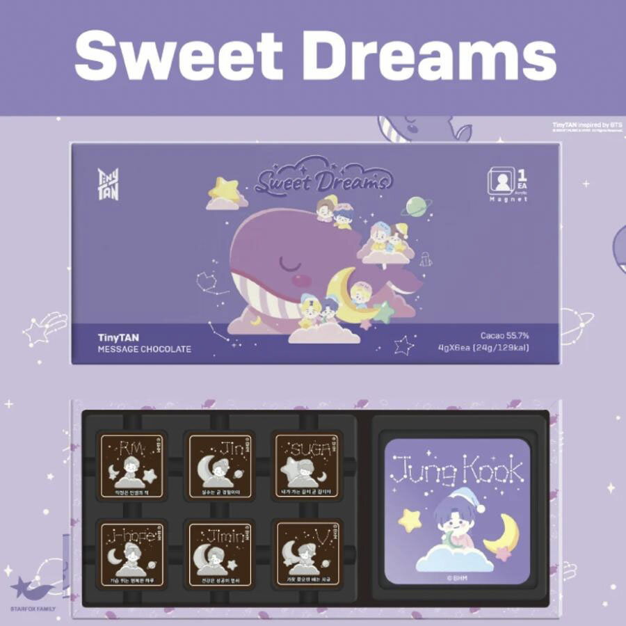 ソロモン商事 【TinyTAN Sweet Dreams アクリルマグネット付チョコレート_ランダム ...