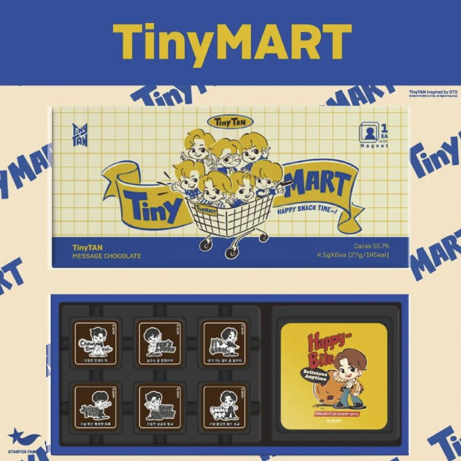 ソロモン商事 【TinyTAN Tiny MART アクリルマグネット付チョコレート_ランダム】(チ ...