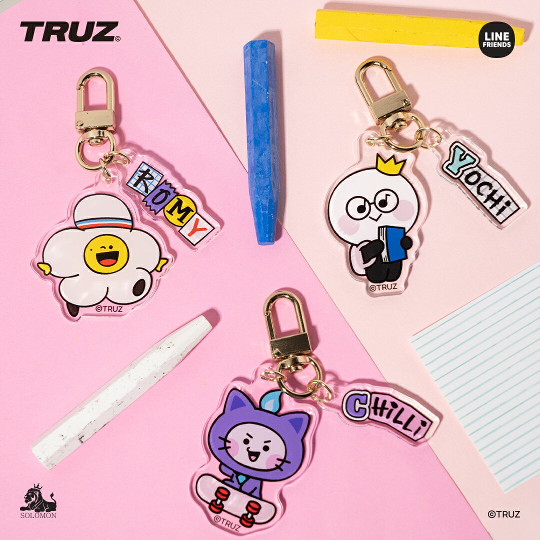 ソロモン商事 ACRYLIC KEYRING アクキー CHILLI ROMY YOCHI BONBON LAWOO HIKUN SOM RURU WOOPY PODONG チリ ロミー ヨチ ボンボン ラウ ヒークン ソム ルル ウーピー ポドン