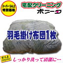 【スーパーSALE限定10%OFF】クリーニング 羽毛掛け布団 1枚 【送料無料】シングル ダブル 羽毛掛け布団丸洗い 宅配 クリーニング 羽毛布団 クリーニング 布団 ダニや汚れを退治!クリーニングならボニータ店へ