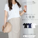 よく決まる。Vネックで魅せる骨格ストレートさんのための大人Tシャツ 77-004873