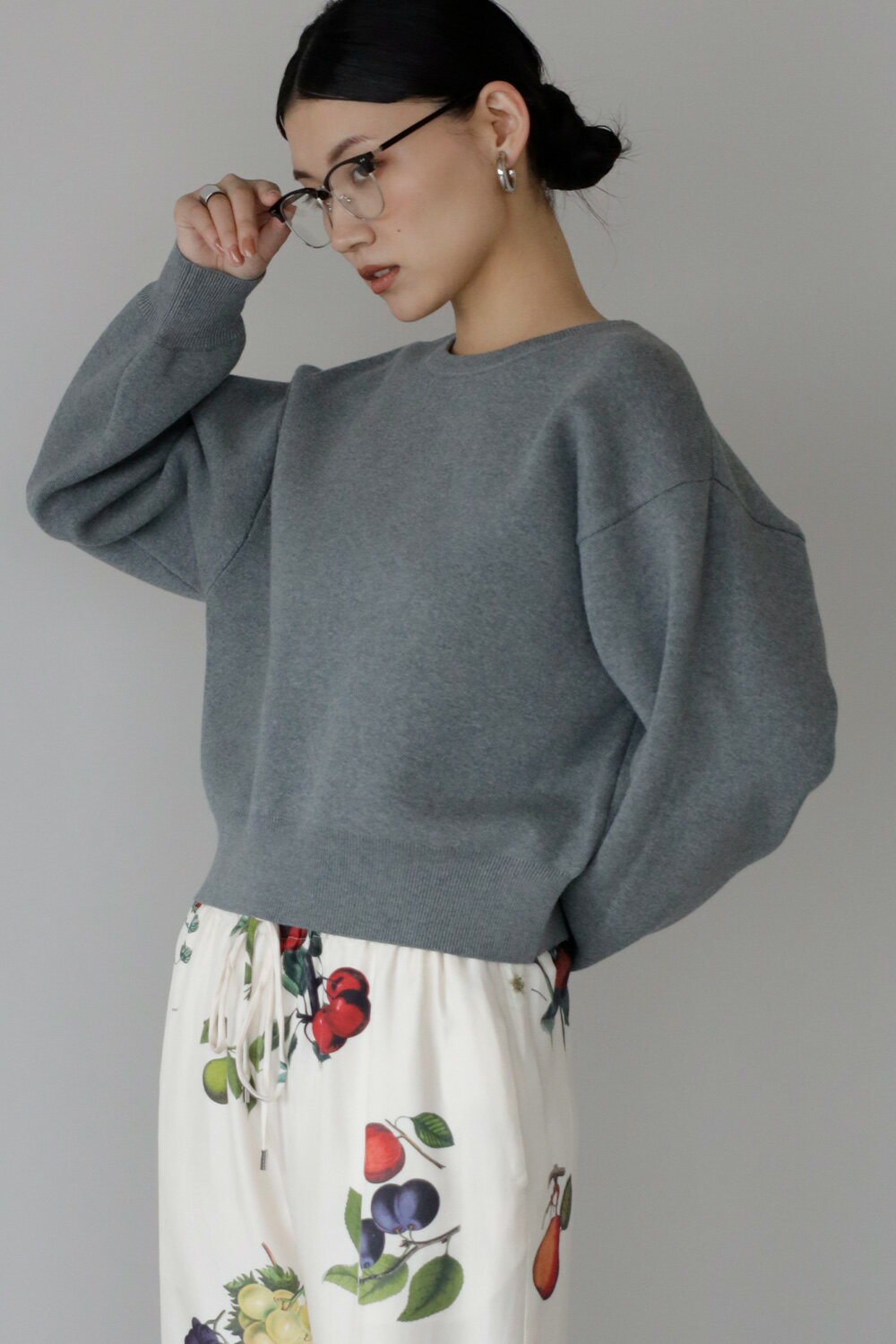 ENC エンク sweat like knit pullover / スウェットライクニットプルオーバー 88-004956のサムネイル