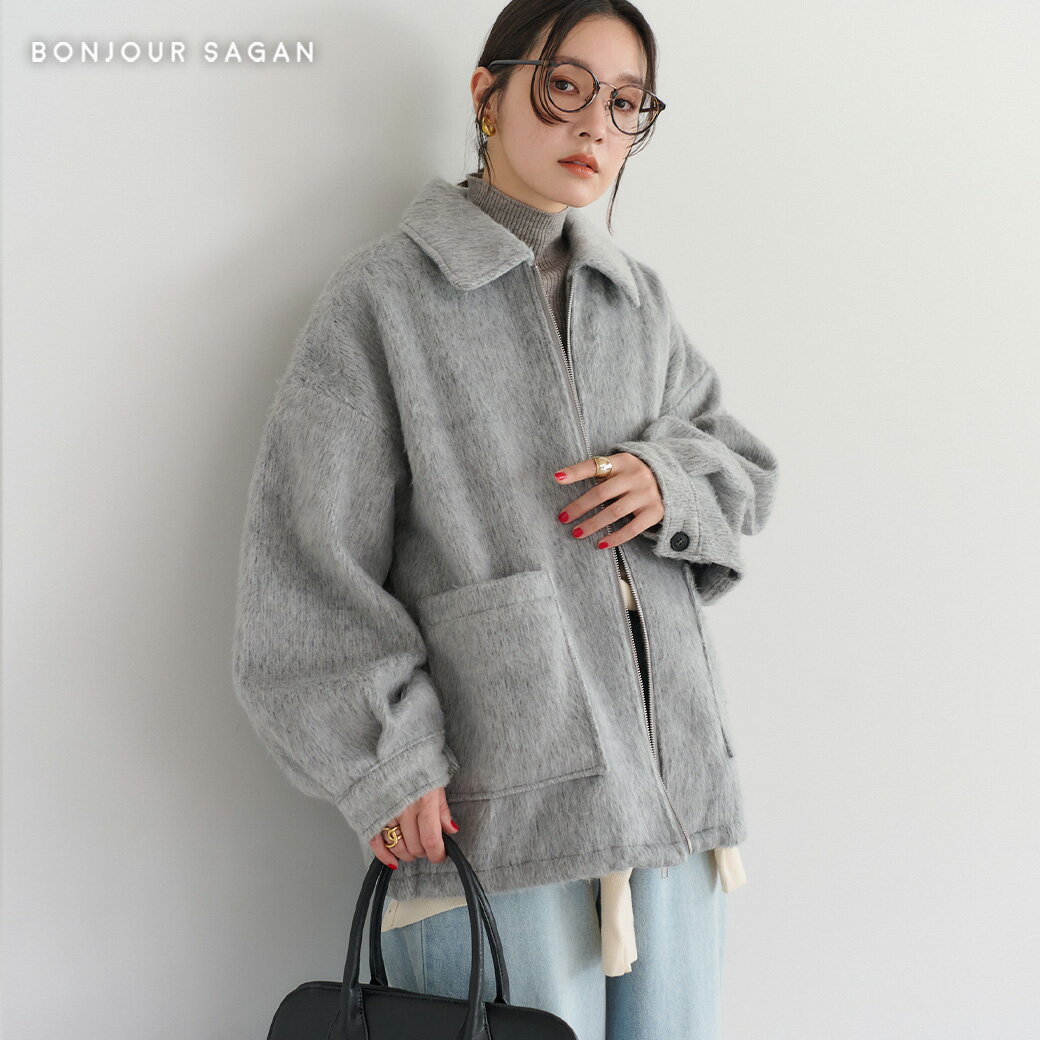 優雅に魅せる、快適ミドル丈ブルゾン 88-003965