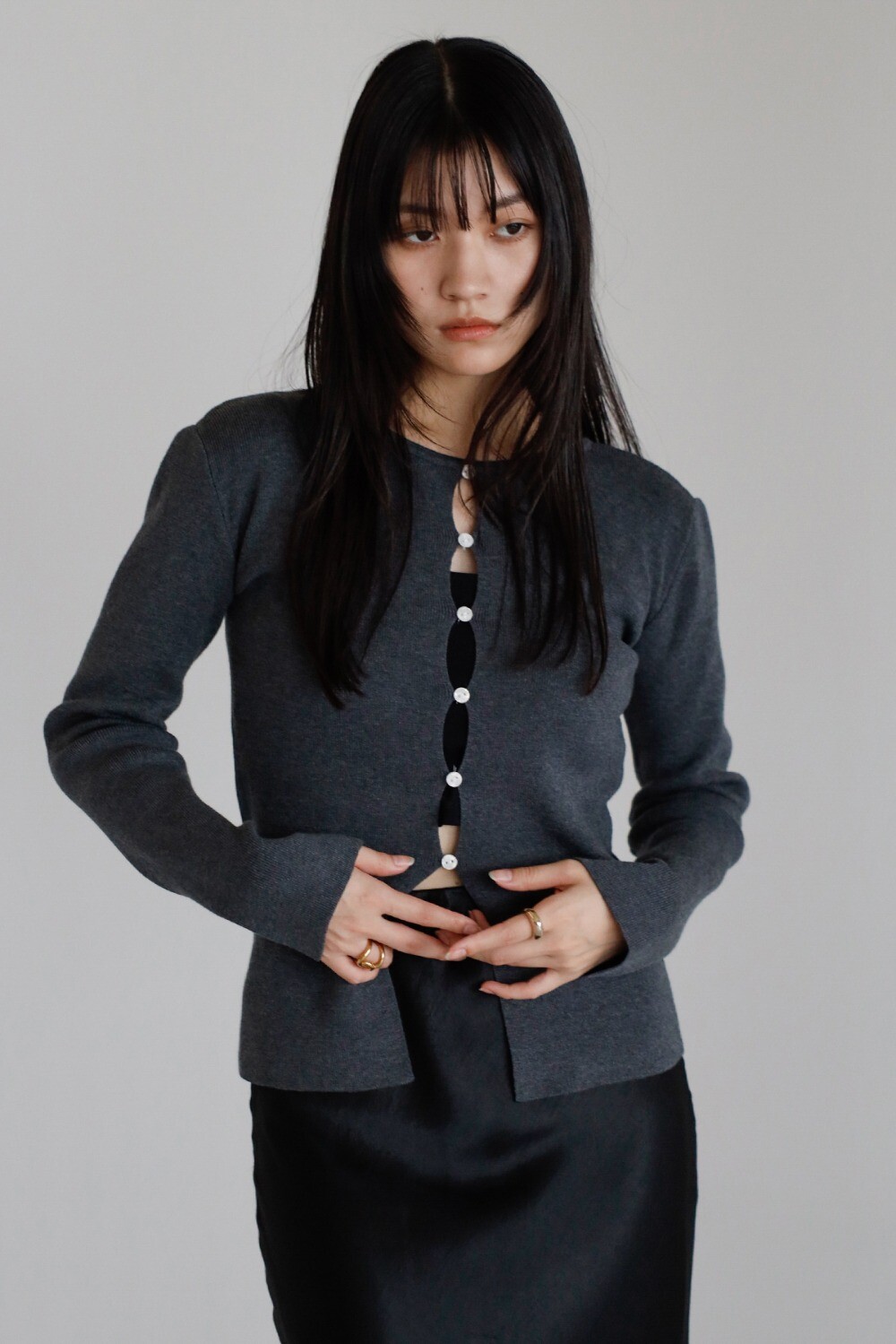 ENC エンク front holed knit / フロントホールニット 88-005094のサムネイル