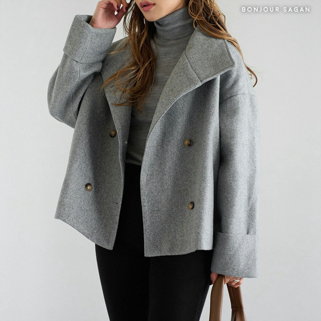 ウールタッチショートコート 88-005139 【予約/12月中旬】