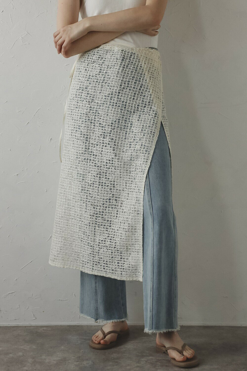 flip-sequin wrap skirt / スパンコールラップスカート 77-003989のサムネイル