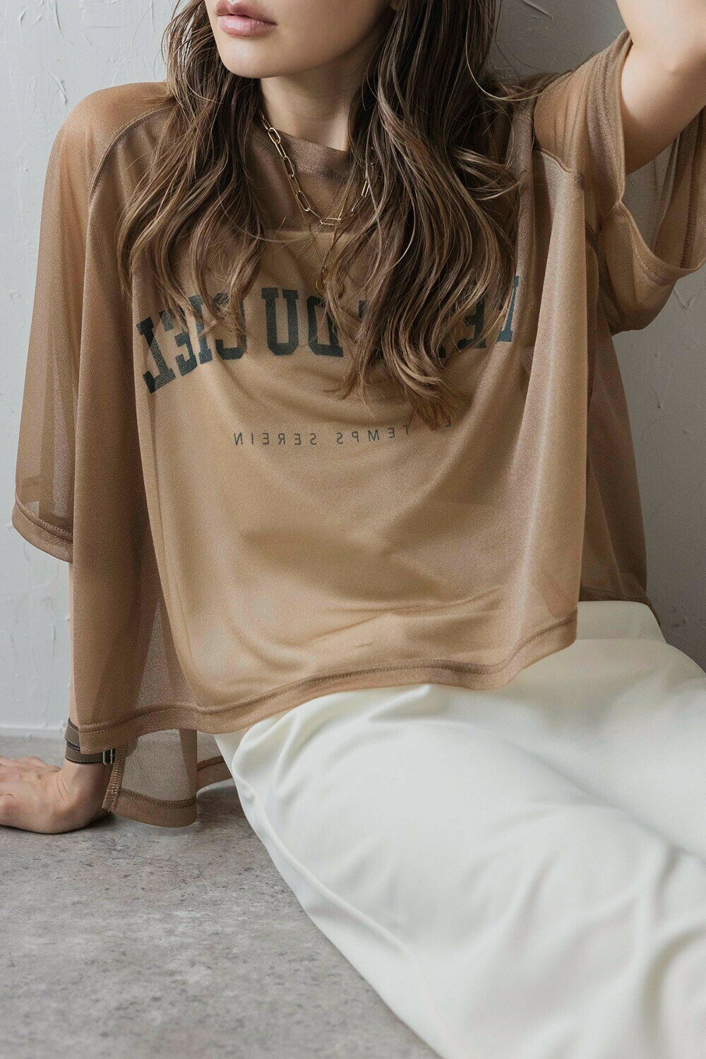 【予約】反転ロゴシアーTシャツ 77-003992