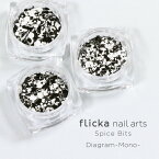 ボンネイル ジェルネイル パーツ アート ホロ ミックス@flicka nail arts Spice Bits Diagram-Mono- _865610