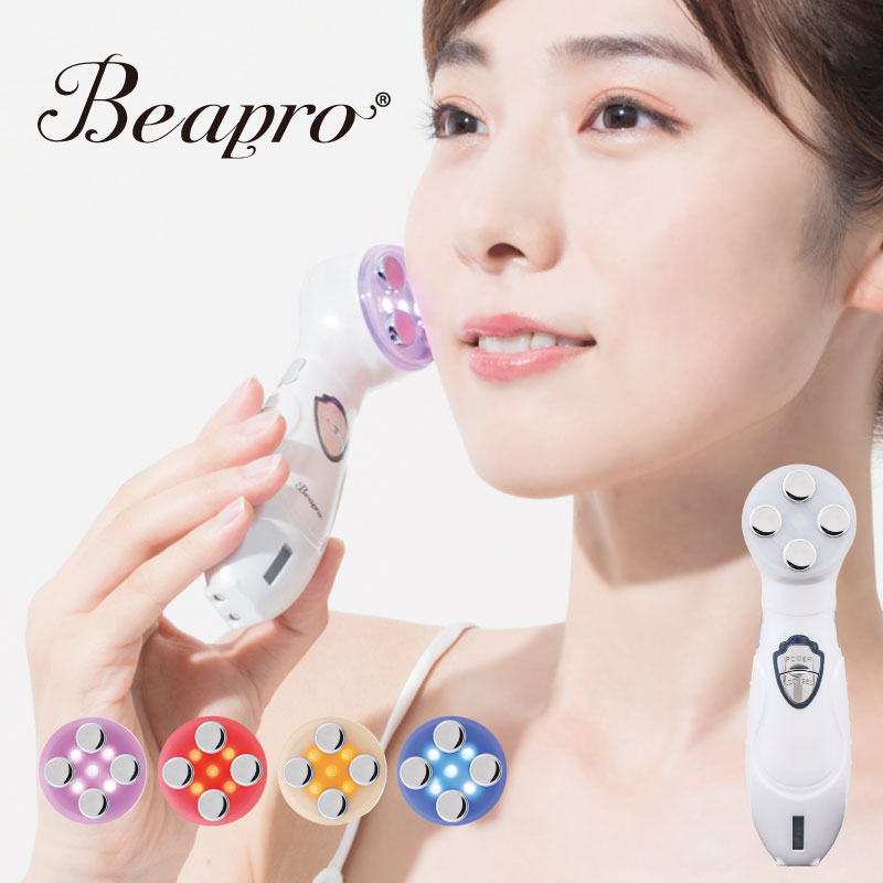 Beapro ビープロ 美顔器 リフトアップ EMS RF温熱 エレクトロポレーション LED 光エステ イオン導入 乾燥 小顔 引き締め 美肌 フェイスケア 全身にもマッサージ 母の日 ギフト クリスマス