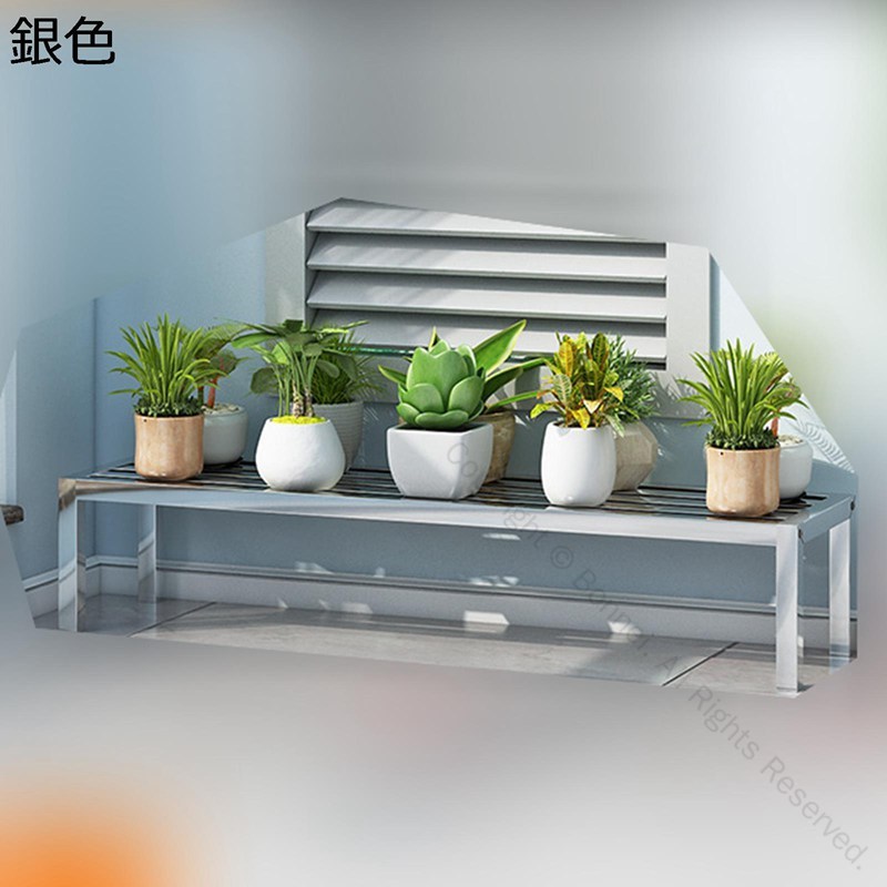 プランタースタンド ガーデンラック フラワースタンド ステンレス鋼製 鉢置き 屋外対応 錆びない階段状横型花台 花置き棚 盆栽棚 植物棚 フラワーラック 簡単組立 多機能収納ラック ガーデン用品 室内用も最適な花台ラック