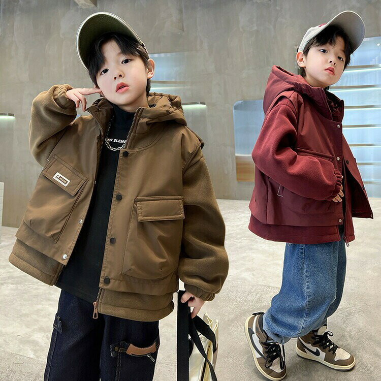 コート キッズ 子供服 アウター 上着 羽織り フード付き 長袖 中綿 防寒 オーバーサイズ ゆったり 秋冬..